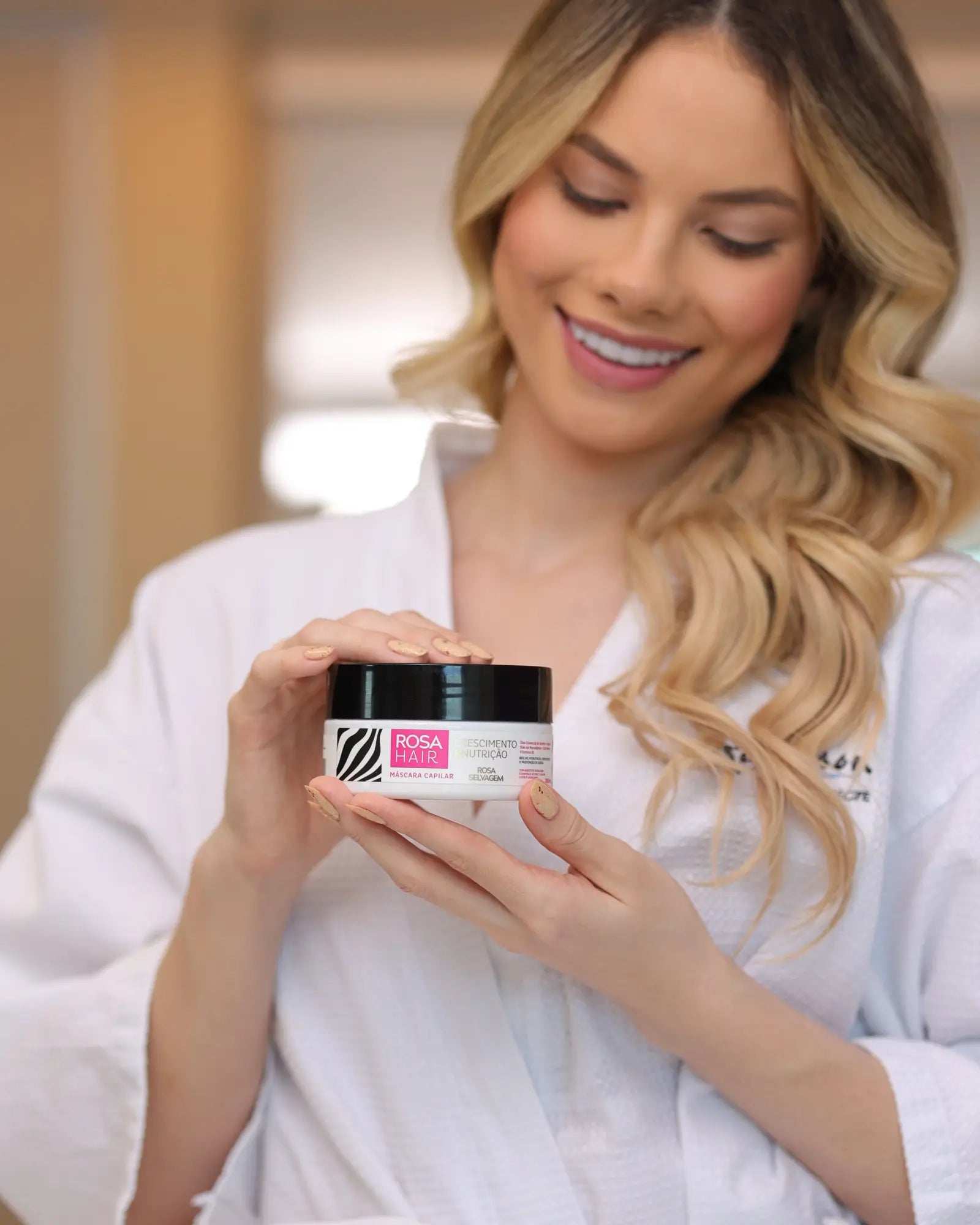 Kit Rosa Hair Crescimento Capilar: Shampoo + Máscara + Tônico