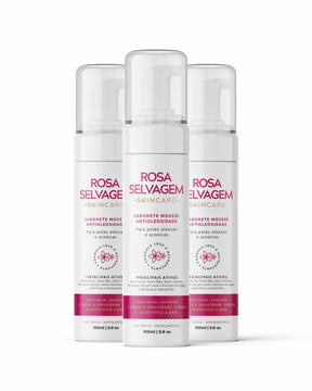 Rosa Selvagem - Espuma de Limpeza - Antioleosidade e Antiacne