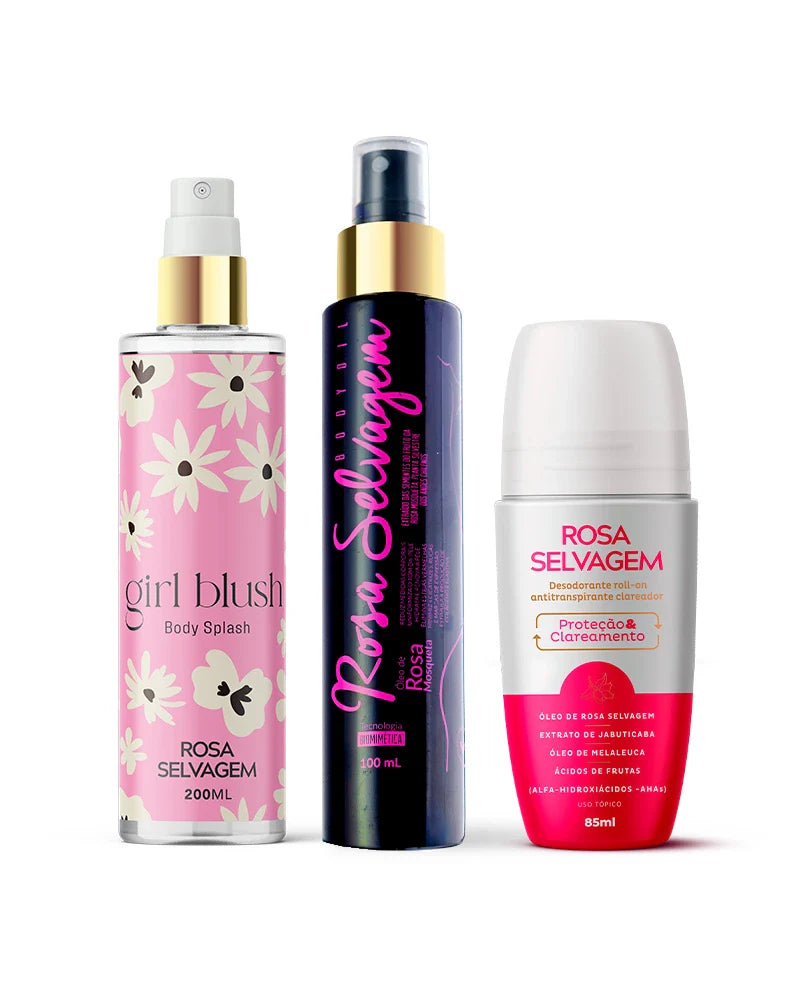 Kit Girl Blush + Óleo + Desodorante