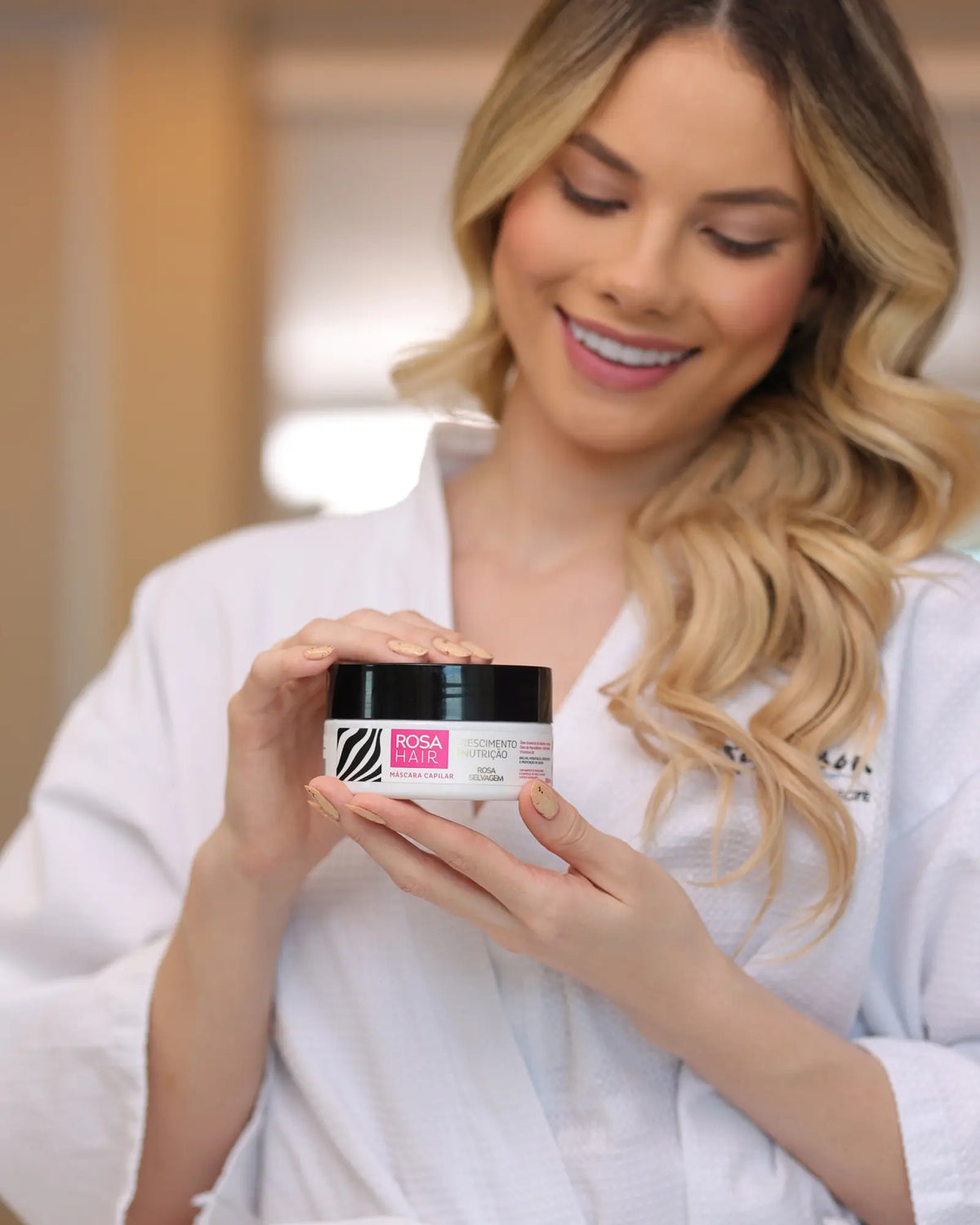 Kit Rosa Hair Crescimento Capilar: Shampoo + Máscara + Tônico