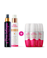 Desodorante family - 3 desodorantes + óleo + ácido